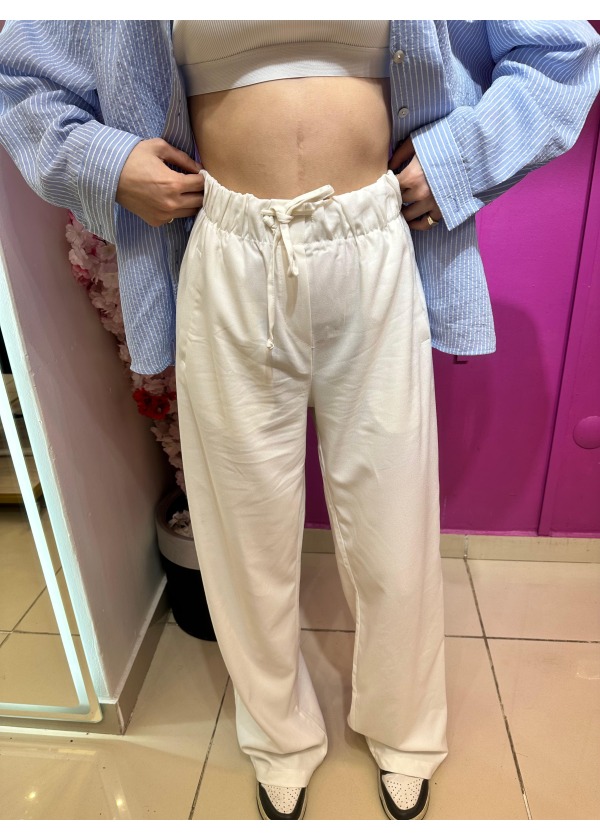 STRADI MODEL BEYAZ PAMUKLU PANTOLON