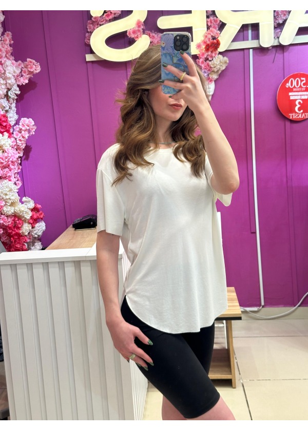  OYSHO BASIC T-SHIRT BEYAZ
