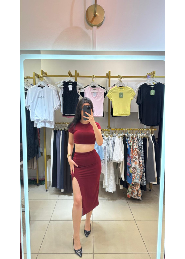 ZR BORDO ETEK CROP TAKIM